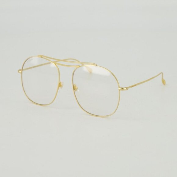 NEW GUCCI GG1479S 001 EYEGLASSES WOMEN GOLD AVIATOR EYEWEAR GUCCI - Picture 1 of 4